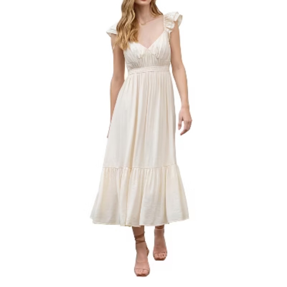 EUC Cream Midi Dress